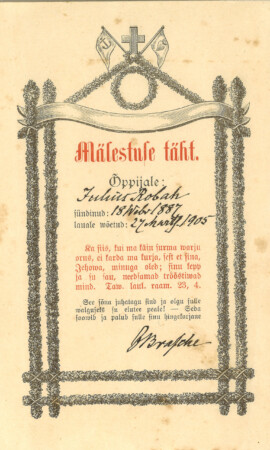 27. märts 1905, Kaarli kirik Leeritunnistuste näitus 1887–1955