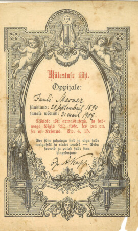 31. mai 1907, Kaarli kirik Leeritunnistuste näitus 1887–1955