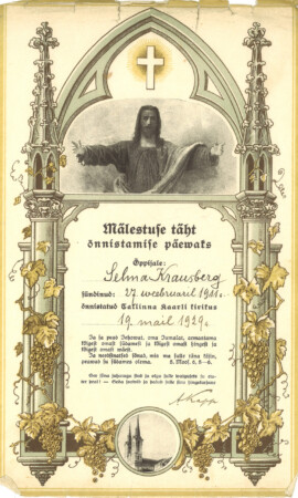 19. mai 1929, Kaarli kirik Leeritunnistuste näitus 1887–1955