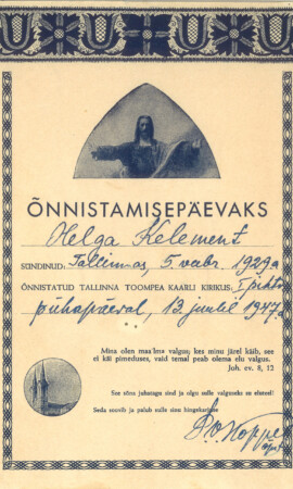 13. juuli 1947, Kaarli kirik. Leeritunnistuste näitus 1887–1955