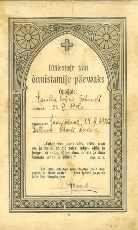 24. juuni 1925, Kaarli kirik Leeritunnistuste näitus 1887–1955