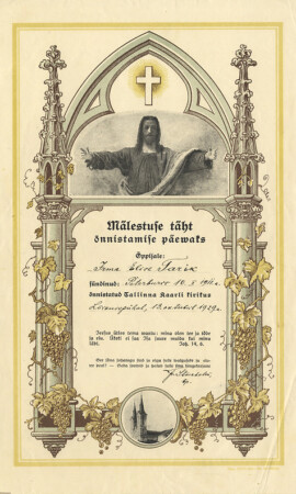 13. oktoober 1929, Kaarli kirik Leeritunnistuste näitus 1887–1955