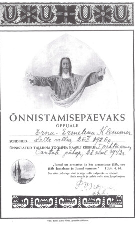 23. mai 1943, Kaarli kirik Leeritunnistuste näitus 1887–1955