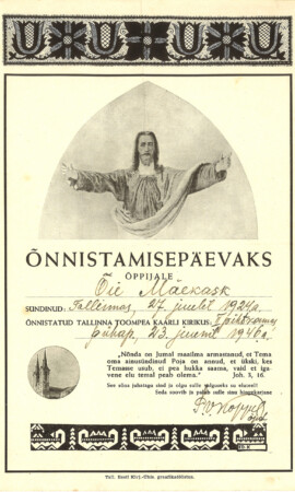 23. juuni 1946, Kaarli kirik Leeritunnistuste näitus 1887–1955