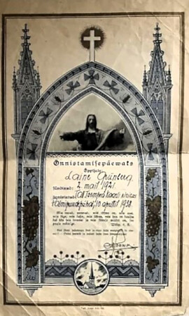 10. august 1938, Kaarli kirik. Leeritunnistuste näitus 1887–1955