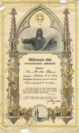 4. oktoober 1942, Kaarli kirik Leeritunnistuste näitus 1887–1955