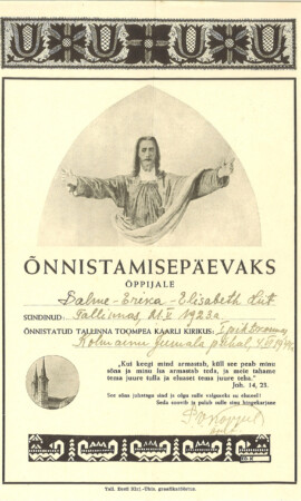 4. juuli 1944, Kaarli kirik Leeritunnistuste näitus 1887–1955